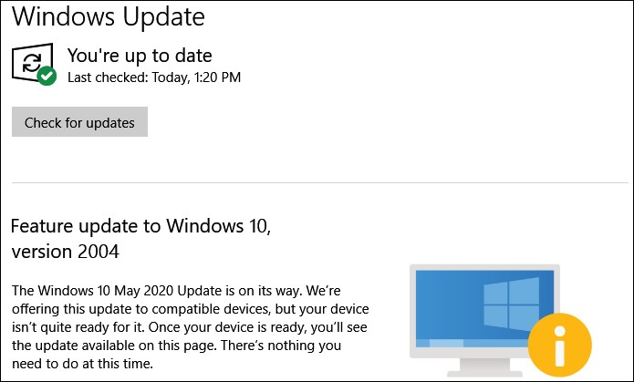 Microsoft Removes Windows 10 2004 Gameinput Update Block Microsoft Removes Windows 10 2004 Gameinput Update Block